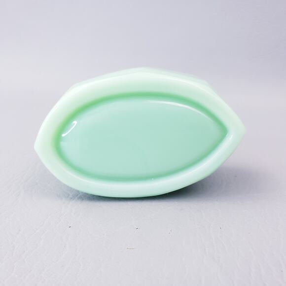 Mosser Glass 2-3/4 Inch Jadeite Glass Scalloped Spoon Rest - Picture 7 of 12